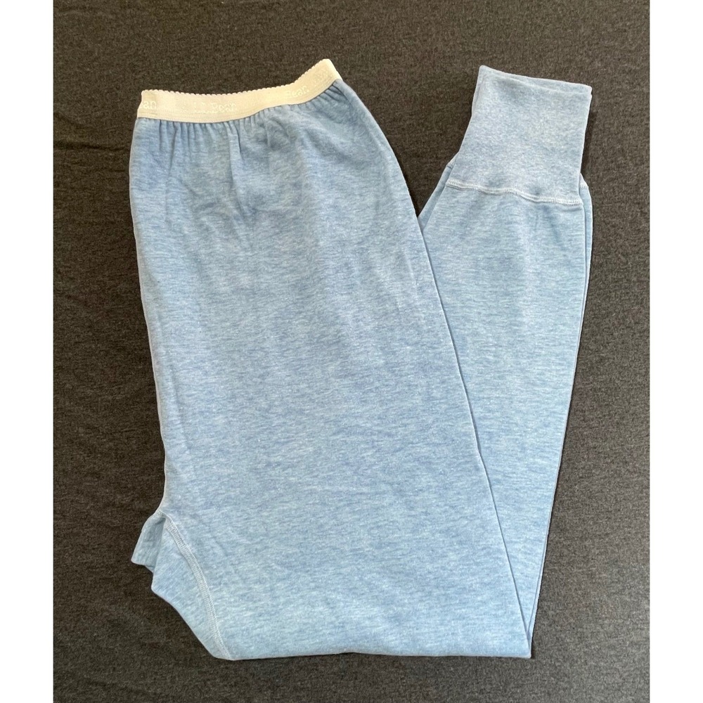 L.L.Bean Double-Layer Long Underwear Blue Wool Blend Thermal Pants XL REG NWT